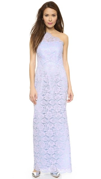 Shoshanna Maia Lace Gown in Lilac
