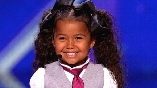 Watch America's Got Talent! Adorable five year old Heavenly Joy Jerkins (a young Shirley Temple) taps and sings her way to the next round. I think she's ready for her Broadway debut! :)