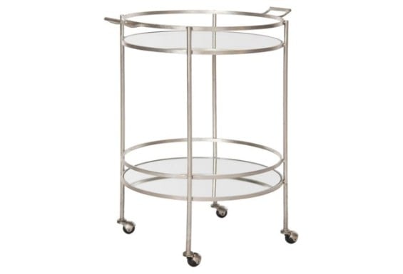 Larisa Bar Cart, Silver
