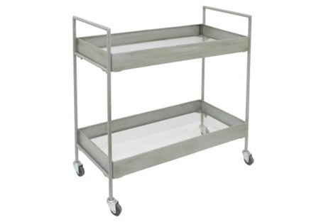 Larissa Silver Bar Cart One Kings Lane
