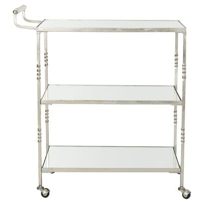 Safavieh Cleopatra bar cart in silver. Target