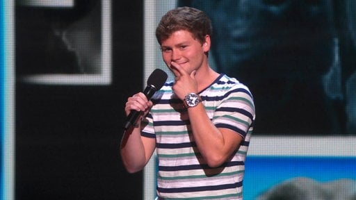 America's Got Talent season 10 episode 15 Live Round 1: Golden Buzzer winner and inspiring comedian, Drew Lynch lightens the mood of the evening with a one-of-a-kind comedy set about his service dog, Stella!