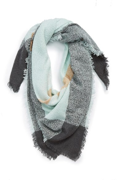 David & Young Square Blanket Scarf in Mint