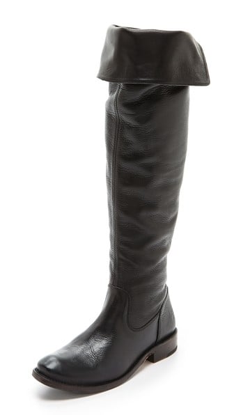 Frye Shirley Over the Knee Riding Boots in Black