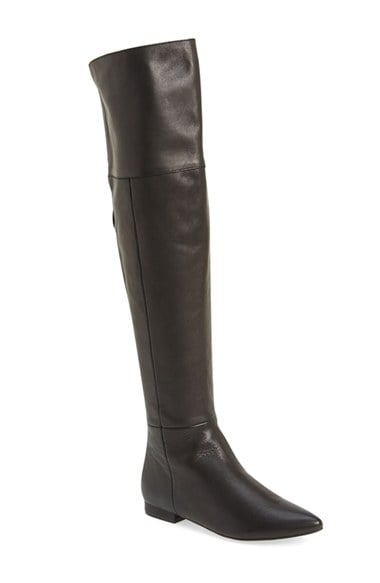 Kristin Cavallari 'York' Over the Knee Boot (Women) in Black Leather