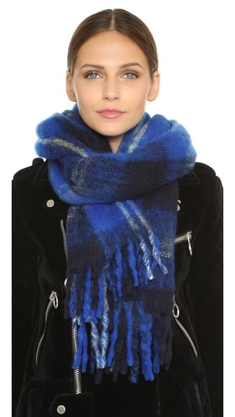 Marc by Marc Jacobs Blanket Plaid Scarf in True Blue Multi (Not shown Black Multi, Cardamom Multi)
