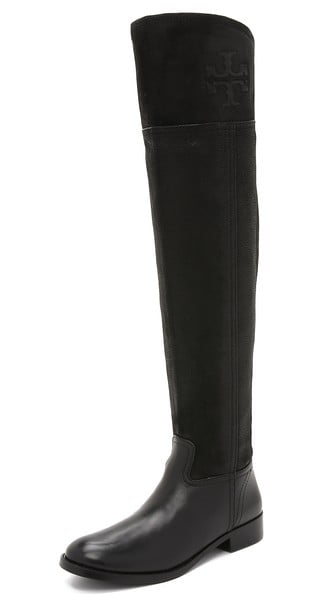 Tory Burch Simone Over the Knee Boots in Black