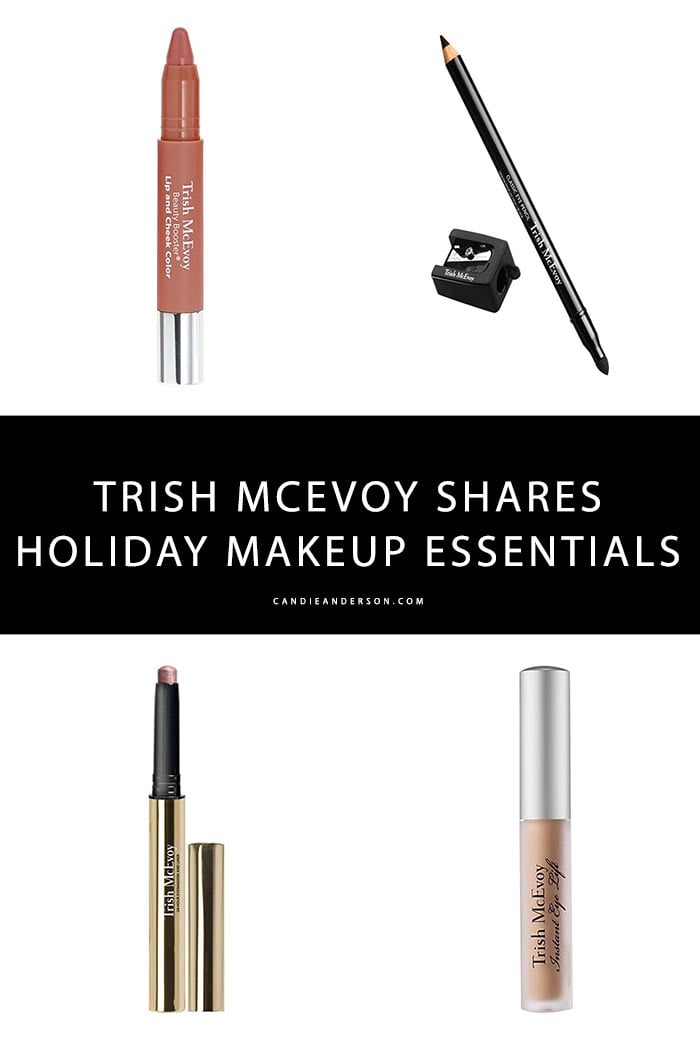 Celebrity makeup artist Trish McEvoy joined Hoda Kotb and Meredith Vier the Today show on Friday, November 20, 2015 to show Hoda Kotb and Meredith Vieira how to glam up your holiday makeup with four makeup products. Image courtesy of Facebook.com/TrishMcEvoy