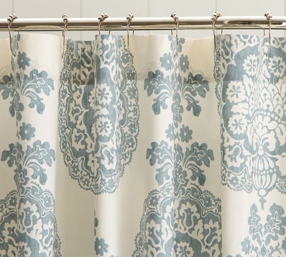Pottery Barn LUCIANNA MEDALLION SHOWER CURTAIN