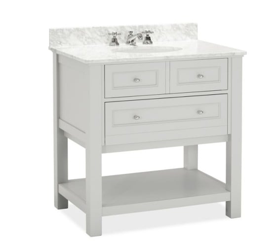 Pottery Barn CLASSIC SINGLE SINK CONSOLE - GRAY