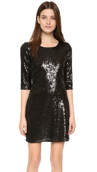 cupcakes and cashmere Coloumbus Sequin Dress in Black
