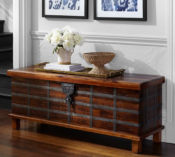 Pottery Barn FRANCO RECLAIMED WOOD TRUNK (Eco-Friendly)