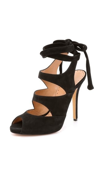 Alexa Wagner Rafaella Suede Sandals in Black