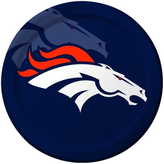 Creative Converting 8 Count Denver Broncos Paper Dinner Plates