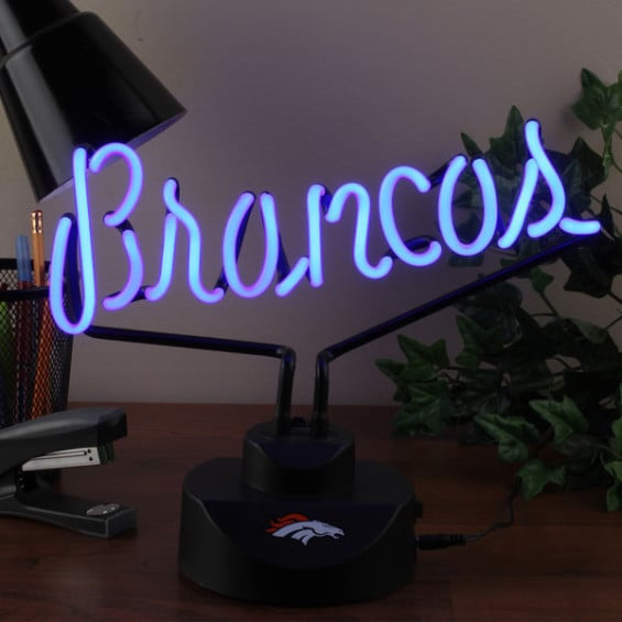 DENVER BRONCOS SCRIPT NEON LIGHT