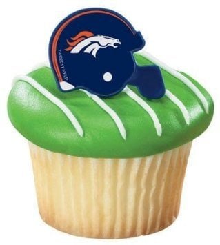 NFL Denver Broncos Cupcake Rings - 24 pcs
