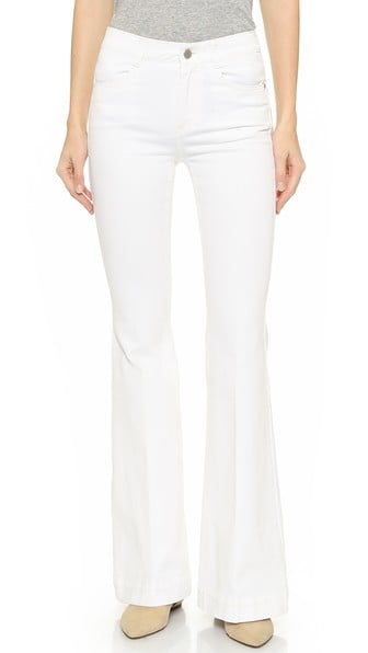 Stella McCartney Short '70s White Flare Jeans. Shopbop