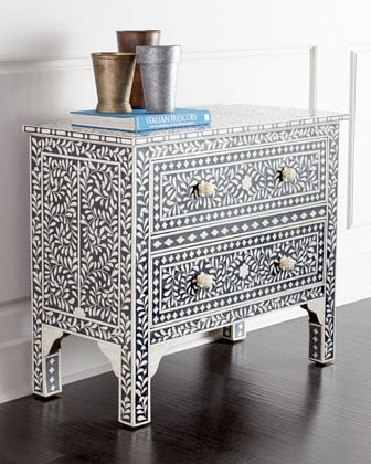 Bret Bone-Inlay Chest. Horchow