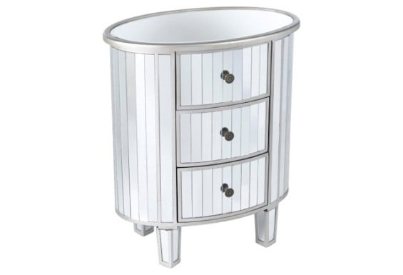 Coby Mirrored Panel Nightstand