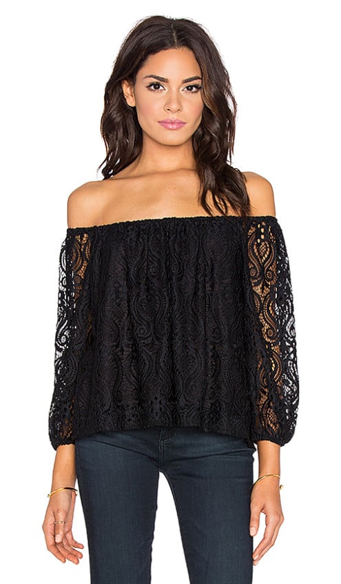 LACE OFF THE SHOULDER TOP By EIGHT SIXTY BLACK