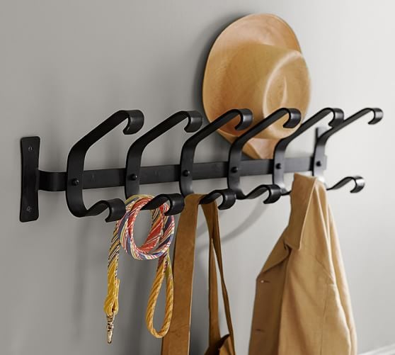 Pottery Barn BLACKSMITH ROW OF HOOKS