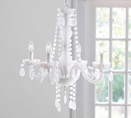 Pottery Barn LARA MILK GLASS CHANDELIER