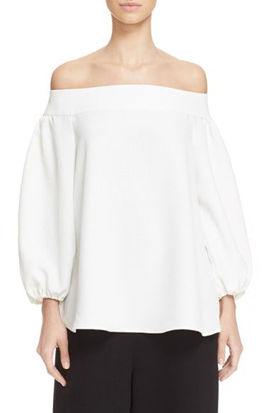 Tibi Off the Shoulder Top White