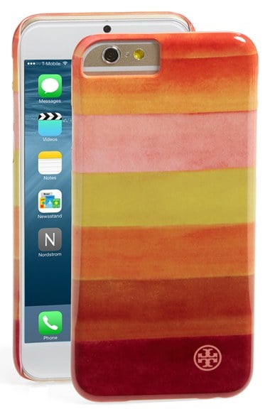 Tory Burch 'Block T' iPhone 6 & 6s Case Brilliant Red Pink iphone 6s cases for spring