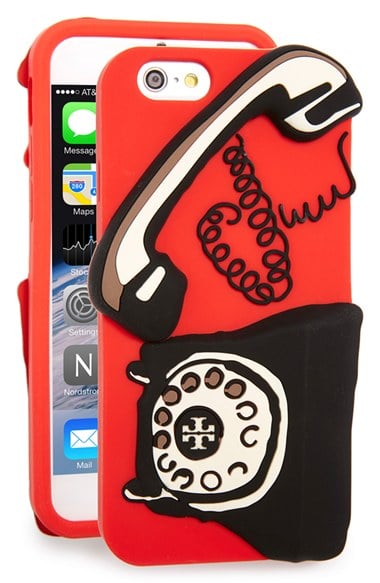 Tory Burch Retro 'Telephone' iPhone 6 & 6s Case Color Vermillion