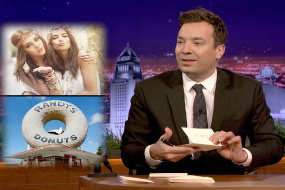 Watch Jimmy Fallon pen his Friday night thank you notes on the Friday, February 19, 2016 episode of "The Tonight Show Starring Jimmy Fallon" to Donald Trump, Kanye West, Beverly Hills plastic surgeons, In-N-Out, donut shops and much more!