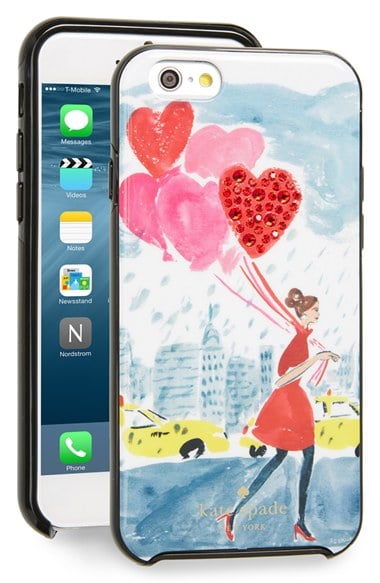 kate spade new york 'balloon girl' iPhone 6 & 6s case red multi