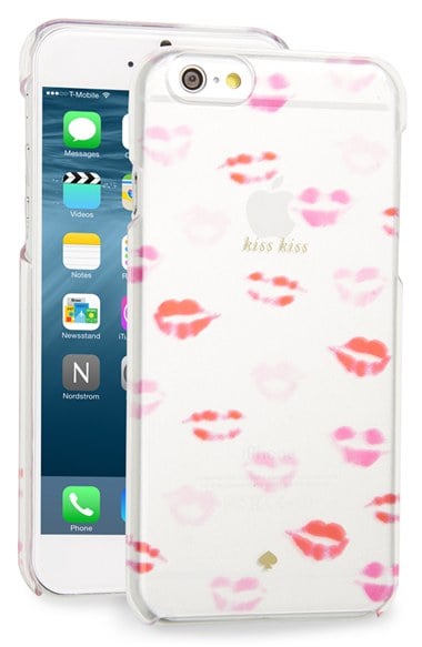 kate spade new york 'kiss kiss' iPhone 6 & 6s case Pink Red
