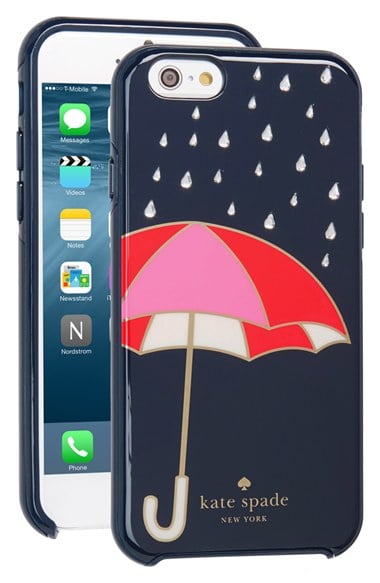 kate spade new york 'umbrella' iPhone 6 & 6s case Rich Navy
