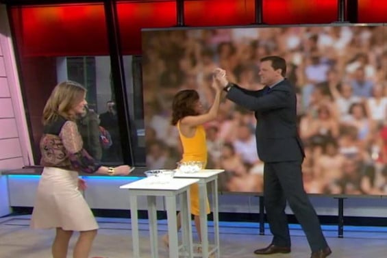 Watch Natalie Morales, Eva Longoria, Ryan Eggold of "The Blacklist" and Willie Geist play a Wacky Ping Pong Ball game on the Thursday, February 18, 2016 episode of the Today show.