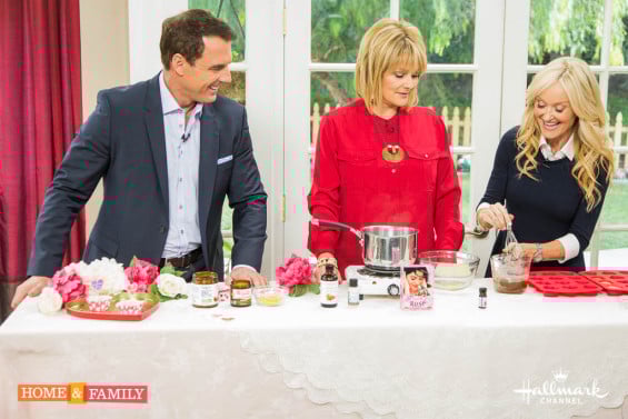 Watch Cristina Ferrare, Mark Steines and healthy living advocate/family member Sophie Uliano make DIY heart shaped massage bars just in time for Valentine's Day. H&F Photo Credit: Copyright 2016 Crown Media Family Networks/Photographer: Jeremy Lee Mark Steines and Cristina Ferrare welcome actor Vincent Rodriguez III to talk about his show “Crazy Ex-Girlfriend.” Actress Cierra Ramirez from "The Fosters" performs for us. Cirque du Soleil’s “KURIOS - Cabinet of Curiosities” treats us to a special performance. Dietitian Ellie Krieger from “Healthy Appetite” cooks delicious turkey meatloaves. Design expert Kelly Edwards is here with newest home decorating trends. Debbie Matenopoulos has the hottest faux fur fashions. Make adorable DIY animal boot covers with Tanya Memme. Shirley Bovshow has important information to help you avoid the top landscaping mistakes. Are you moving? Kym Douglas shares tips she learned the hard way during her recent move. For Valentine’s Day, Sophie Uliano shows you how to make DIY heart-shaped massage bars. Credit: Copyright 2016 Crown Media United States, LLC/Photographer: jeremy lee/Alexx Henry Studios, LLC