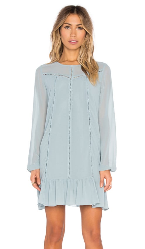 BCBGENERATION Blouson Dress Cloudy Haze long sleeve dresses for easter
