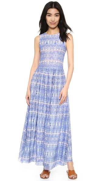 Carolina K Geometric Pattern Angel Maxi Dress Stars
