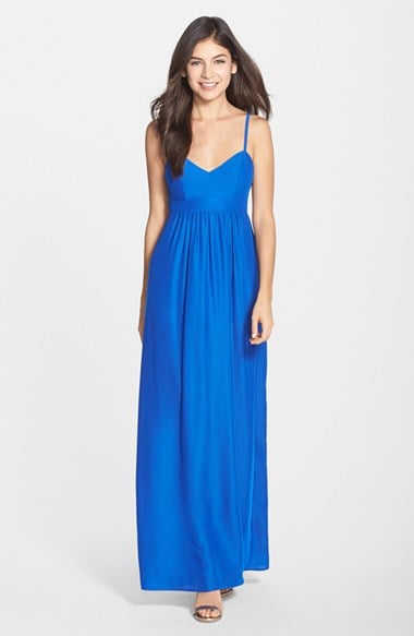 FELICITY & COCO Woven Maxi Dress (Regular & Petite) (Nordstrom Exclusive) Cobalt Blue long maxi dresses for easter