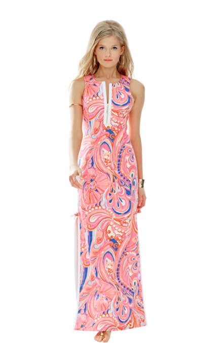 Lilly Pulitzer PENELOPE MAXI DRESS Multi Reef Retreat