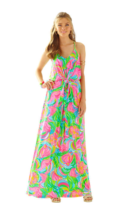 Lilly Pulitzer ROSA STRAPPY MAXI DRESS Multi So A Peeling