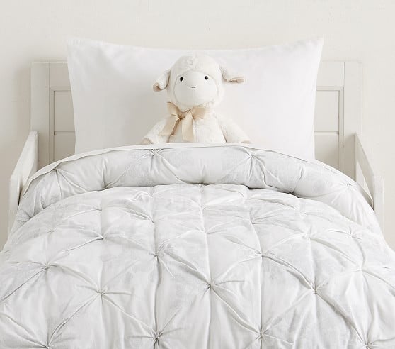 Monique Lhuillier Ethereal Lace Toddler Quilt Ivory MLBlush pottery barn kids pbk