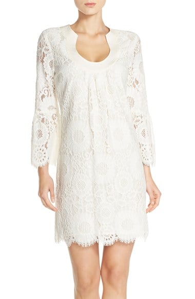 Trina Turk 'Bonita' Lace Shift Dress Whitewash