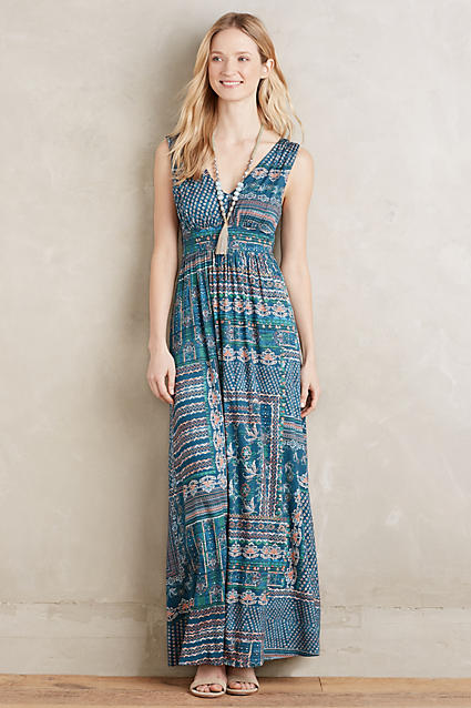 Weston Wear Fairgrounds Maxi Dress Blue Motif