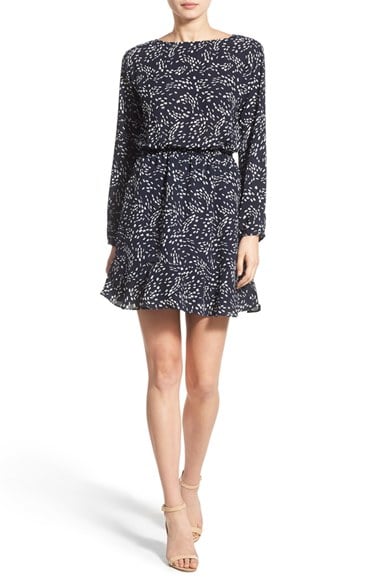 cupcakes and cashmere 'Gabby' Blouson Sheath Dress Ink long sleeve dresses for easter