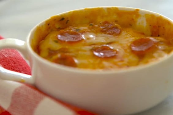 Watch YouTube star Gemma Stafford of "Bigger Bolder Baking" make a delicious microwave pizza in a mug on the Wednesday, March 30, 2016 episode of the Today show