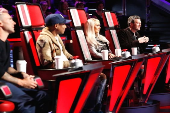 The Voice Season 10 coaches Adam Levine, Pharrell Williams, Christina Aguilera, and Blake Shelton are ready for the knockout premiere night two!