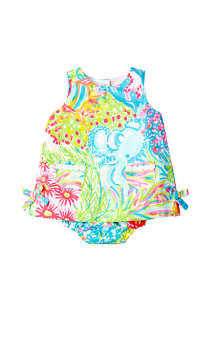 Lilly Pulitzer BABY LILLY SHIFT DRESS Multi Lovers Coral lilly pulitzer mother daughter matching outfit