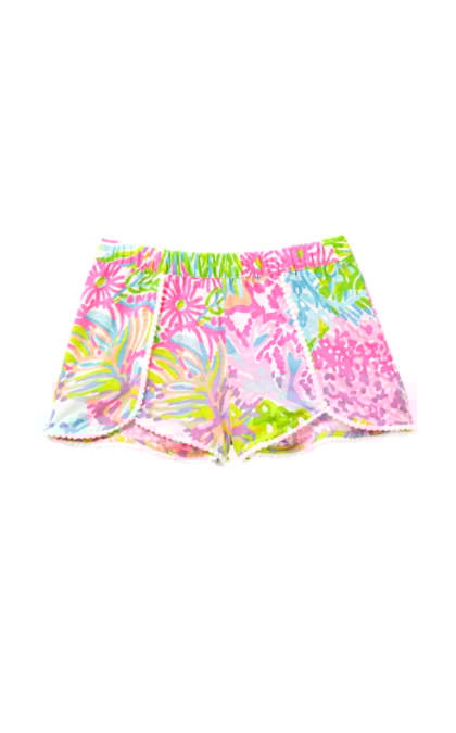 Lilly Pulitzer GIRLS CHELA SHORT Multi More Lovers Coral lilly pulitzer mother daughter matching outfits for mom mother's day