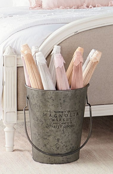 Magnolia Home Metal Milk Buckets (Set of 2) Metallic Silver Nordstrom magnolia home for nordstrom