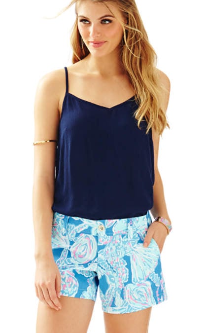 Lilly Pulitzer 5" CALLAHAN SHORT Bay Blue Into The Deep lilly pulitzer memorial day gifts event